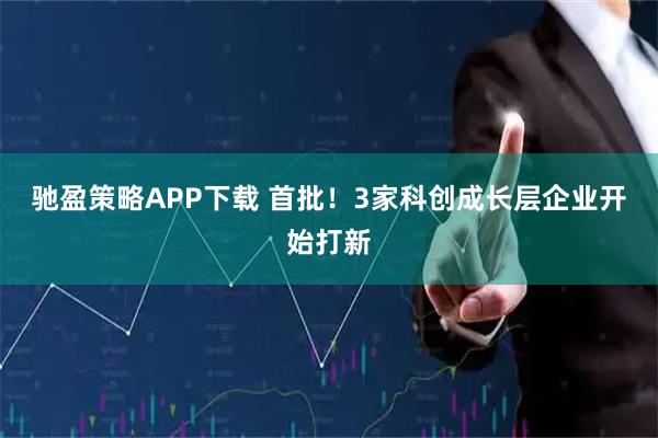 驰盈策略APP下载 首批！3家科创成长层企业开始打新
